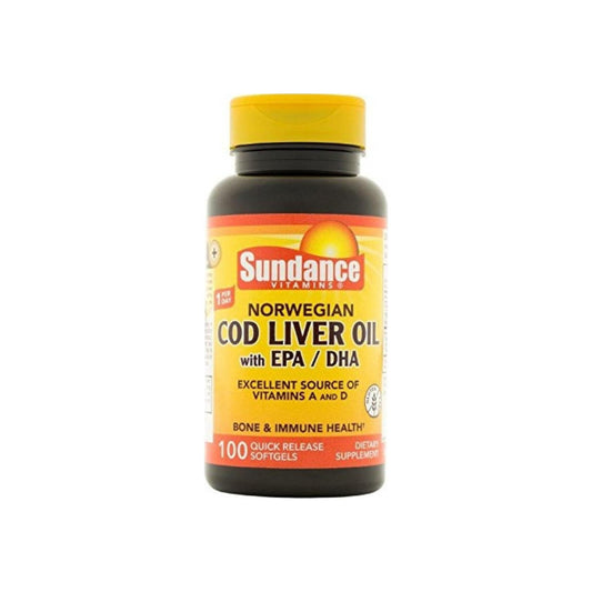 Sundance Vitamins Norwegian Cod Liver Oil, 100 Ea