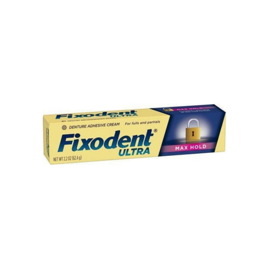 Fixodent Ultra Max Hold Dental Adhesive, 2.2 oz