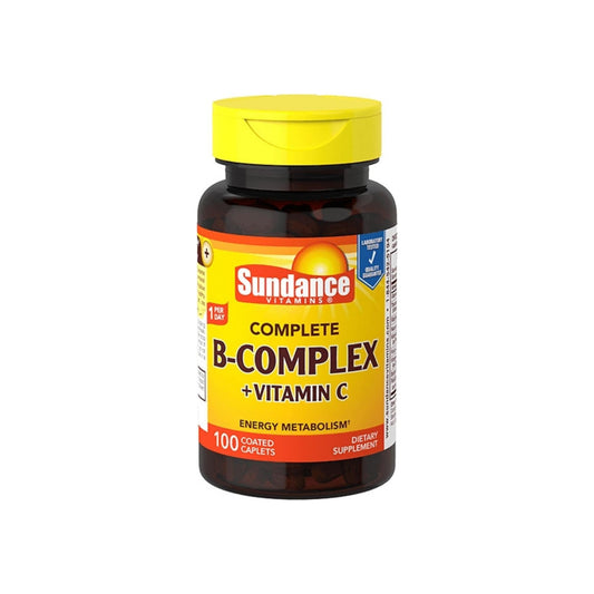 Sundance Vitamins Complete B-Complex + Vitamin C, 100 Ea