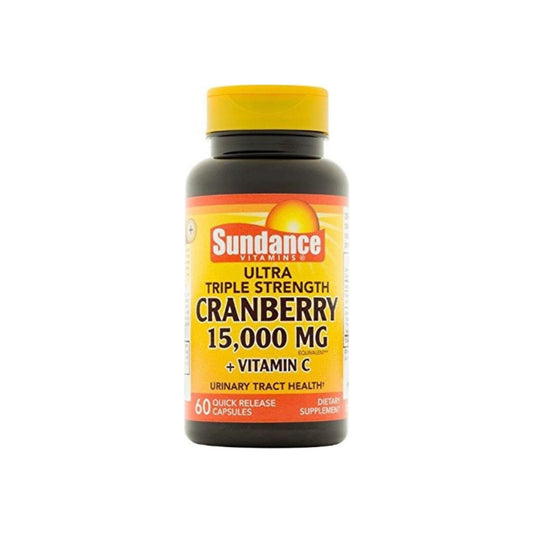 Sundance Vitamins Triple Strength Cranberry 15000 Mg Tablets, 60 Ea