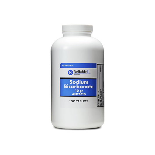 Reliable 1 Sodium Bicarbonate 10 Gr Antacid - 1000 Tablets