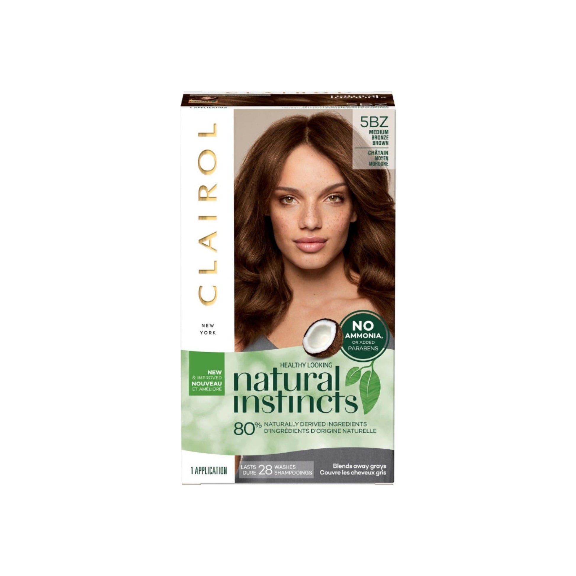 Clairol Natural Instincts Hair Color, [5Bz] Medium Bronze Brown 1 Ea