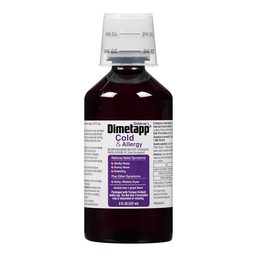 Dimetapp Children'S Cold & Allergy Grape 8 Oz