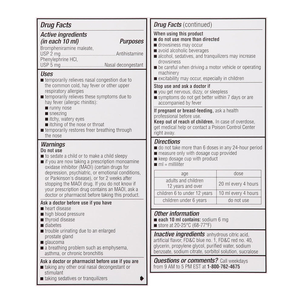 Dimetapp Children'S Cold & Allergy Grape 8 Oz