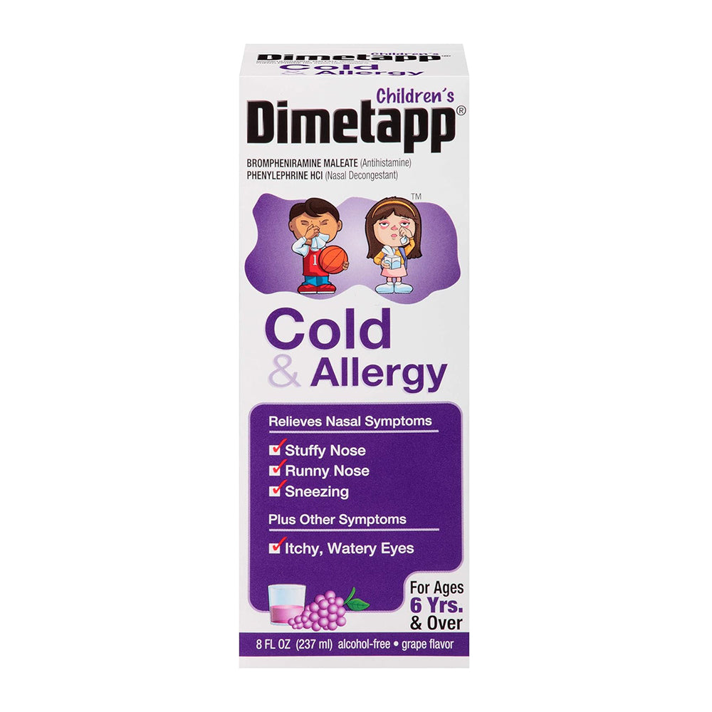 Dimetapp Children'S Cold & Allergy Grape 8 Oz