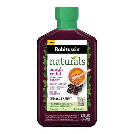 Robitussin Naturals Cough Plus Immune Health CareDietary Supplement 8.3Oz