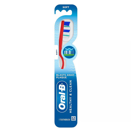 Oral-B Healthy Clean Soft Bristle Manual Toothbrush - 1Ct