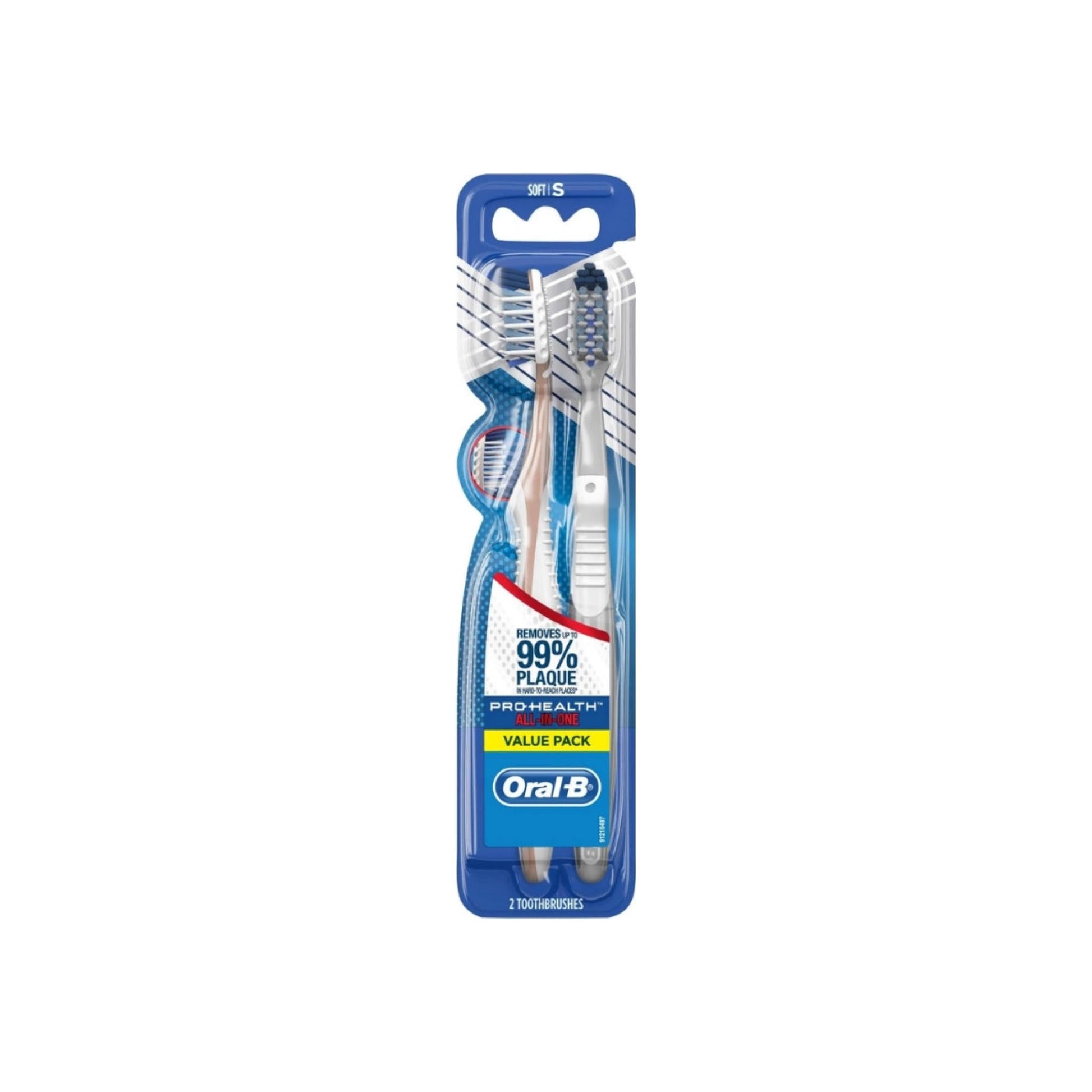 Oral-B Pro-Health CareAll-In-One 40 Soft Toothbrush 2 Ea