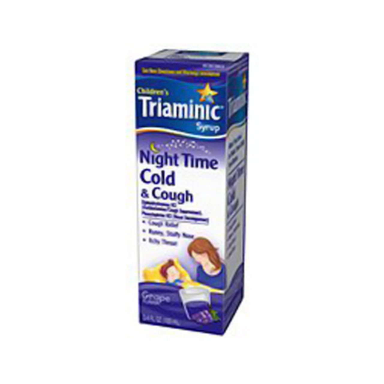 Triaminic Nighttime Cold And Cough Grape Syrup - 4 Oz