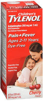 Tylenol Children'S Oral Suspension Medicine With Acetaminophen, Cherry, 4 Fl Oz