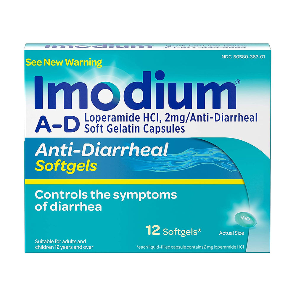 Imodium Diarrhea Relief Softgels, 12 Ea