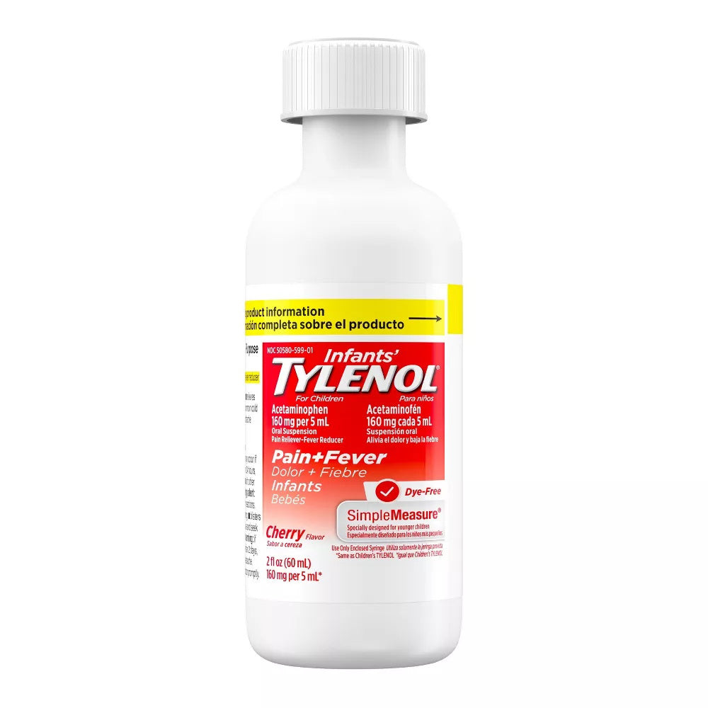 Infants' Tylenol Liquid Medicine - Dye-Free Cherry - 2 Fl Oz