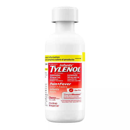 Infants' Tylenol Liquid Medicine - Dye-Free Cherry - 2 Fl Oz