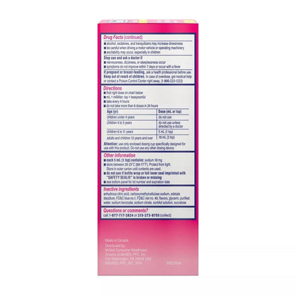Benadryl Children'S Allergy & Sinus Relief Grape Liquid - 4 Fl Oz