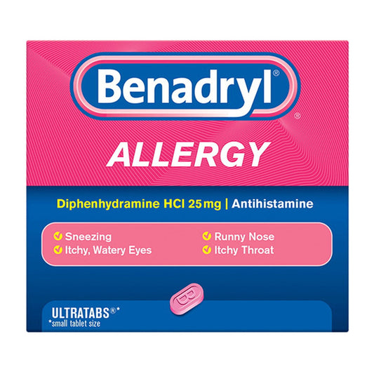 Benadryl Allergy Relief Ultratabs - 100 Ea