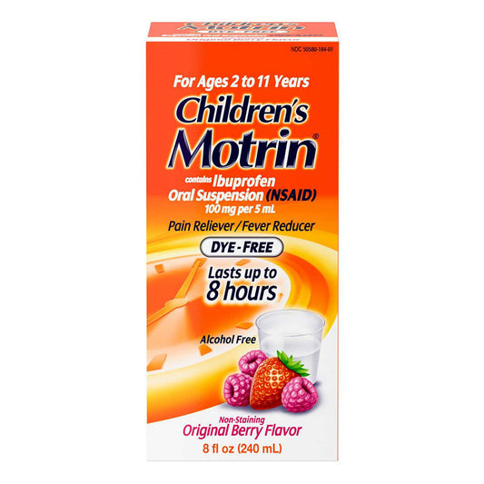 Children'S Motrin Fever And Pain Reducer Ibuprofen Berry Flavor - 8 Oz