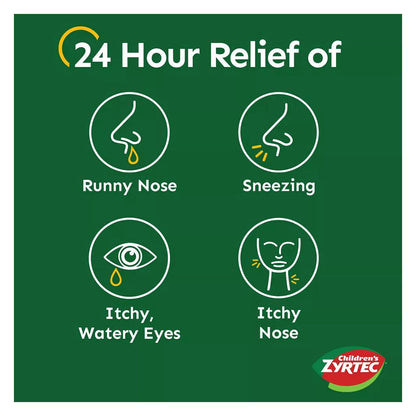 Zyrtec Children'S Dye-Free Chewables For 24 Hour Allergy Relief, 24 Count