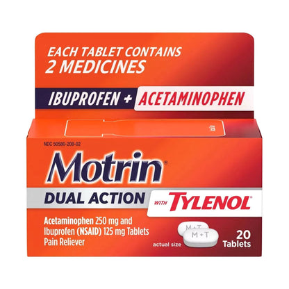 Motrin Dual Action With Tylenol 20Ct