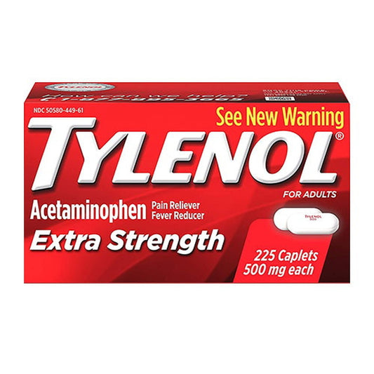 Tylenol Extra Strength Caplets With 500 Mg Acetaminophen Pain Reliever Fever Reducer, 225 Count