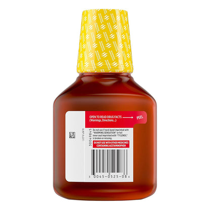 Tylenol Cold + Flu Severe Flu Medicine Honey Lemon Flavor - 8 oz