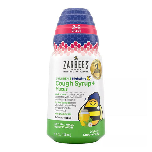 Zarbee'S Kids Cough + Mucus Nighttime 4Fl Oz