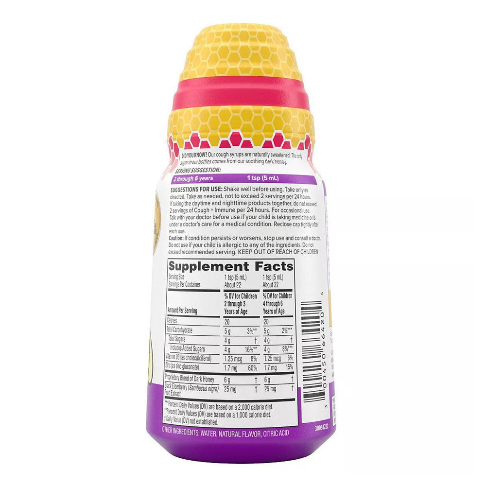 Zarbee'S Naturals Cough Syrup + Mucus & Immune Natural Berry Flavor - 4 Oz