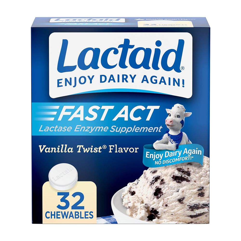Lactaid Fast Act Chewables Vanilla Twist