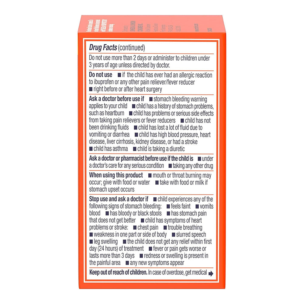 Children'S Motrin Dye-Free Ibuprofen Chewable Tablets, Grape, 24 Ct