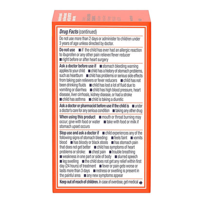 Children'S Motrin Dye-Free Ibuprofen Chewable Tablets, Grape, 24 Ct