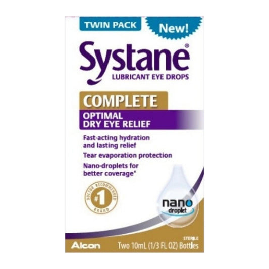 Systane Complete Optimal Dry Eye Relief Drops, 2 Ea