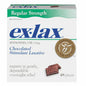 Ex-Lax Regular Strength Stimulant Laxative Chocolated Pieces, 48 Count