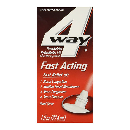 4 Way Fast Acting Nasal Spray - 1 Oz