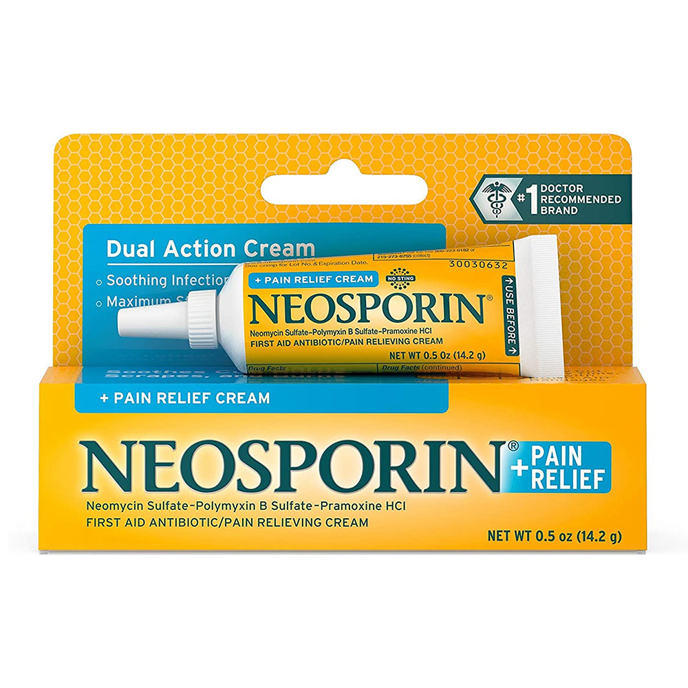 Neosporin + Pain Relief Dual Action Cream - 0.5 Oz