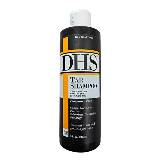 Dhs Solublized Coal Tar Extract Fragrance Free Shampoo - 8 Oz