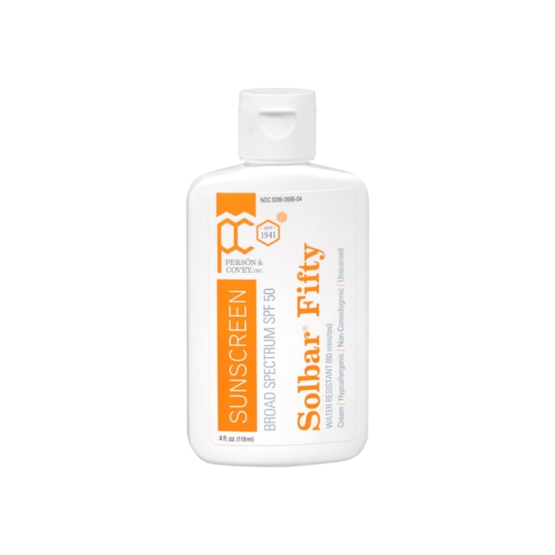 Solbar Pf Sunscreen Cream Spf 50 4 Oz
