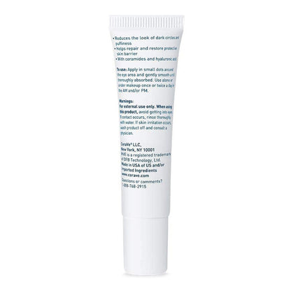 Cerave Eye Repair Cream Under Eye Cream For Dark Circles And Puffiness,0.5 Oz