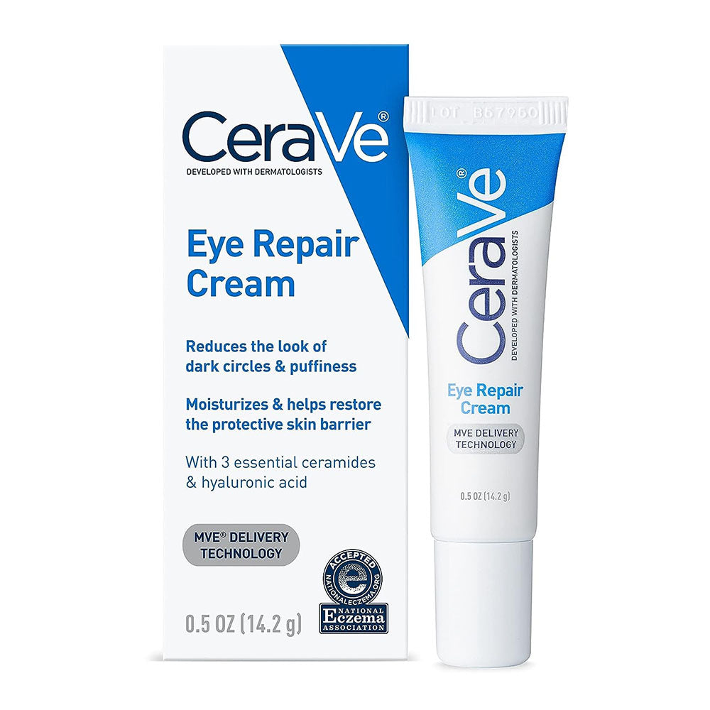 Cerave Eye Repair Cream Under Eye Cream For Dark Circles And Puffiness,0.5 Oz