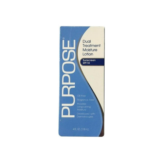 Purpose Dual Treatment Moisture Lotion, Spf 10 4 Oz