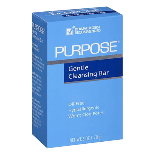 Purpose Gentle Cleansing Bar Soap, Oil Free And Hypoallergenic - 6 Oz