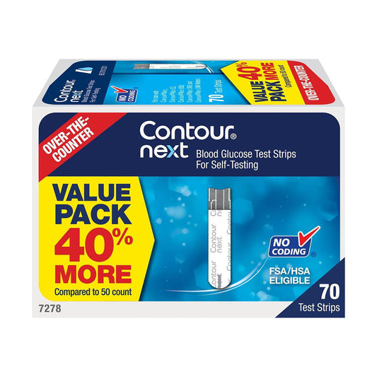 Contour Next Blood Glucose Test Strips, 70 Count