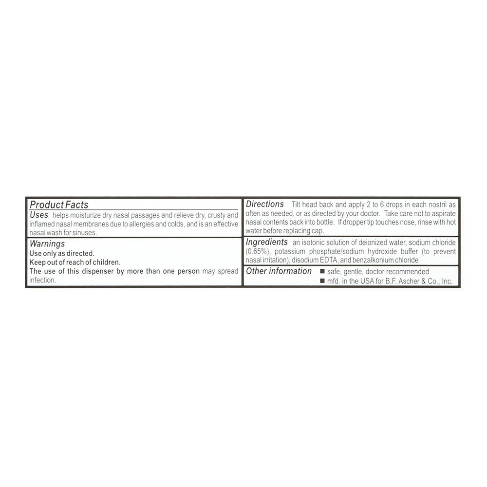 Ayr Saline Non-Medicated Nasal Drops - 1.5 Fl Oz
