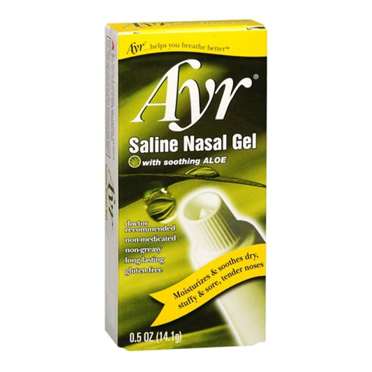 Ayr Saline Non-Medicated Nasal Gel With Aloe Vera - 0.5 Oz (14.1 G) Tube