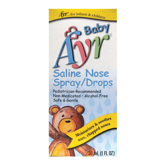 Ayr Baby Saline Nasal Spray/Drops, 1 Oz