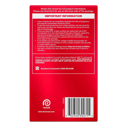 Durex Extra Sensitive Thin Regular Fit Latex Condoms - 12 Count