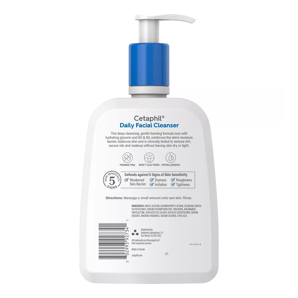 Cetaphil Daily Facial Cleanser Lotion For Combination To Oily, Sensitive Skin, 16 Fl Oz