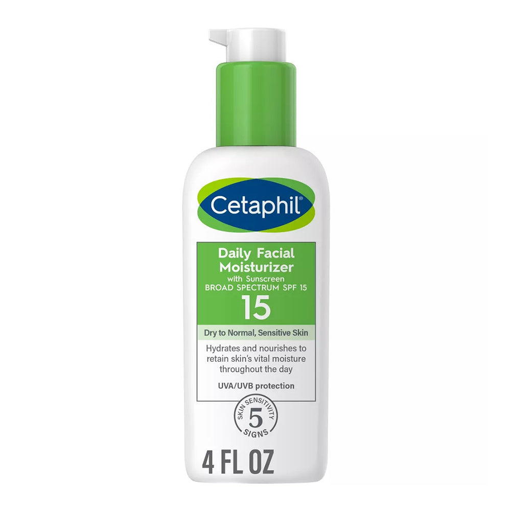 Cetaphil Daily Facial Moisturizer With Broad Spectrum Sunscreen Spf 15 - 4 Oz