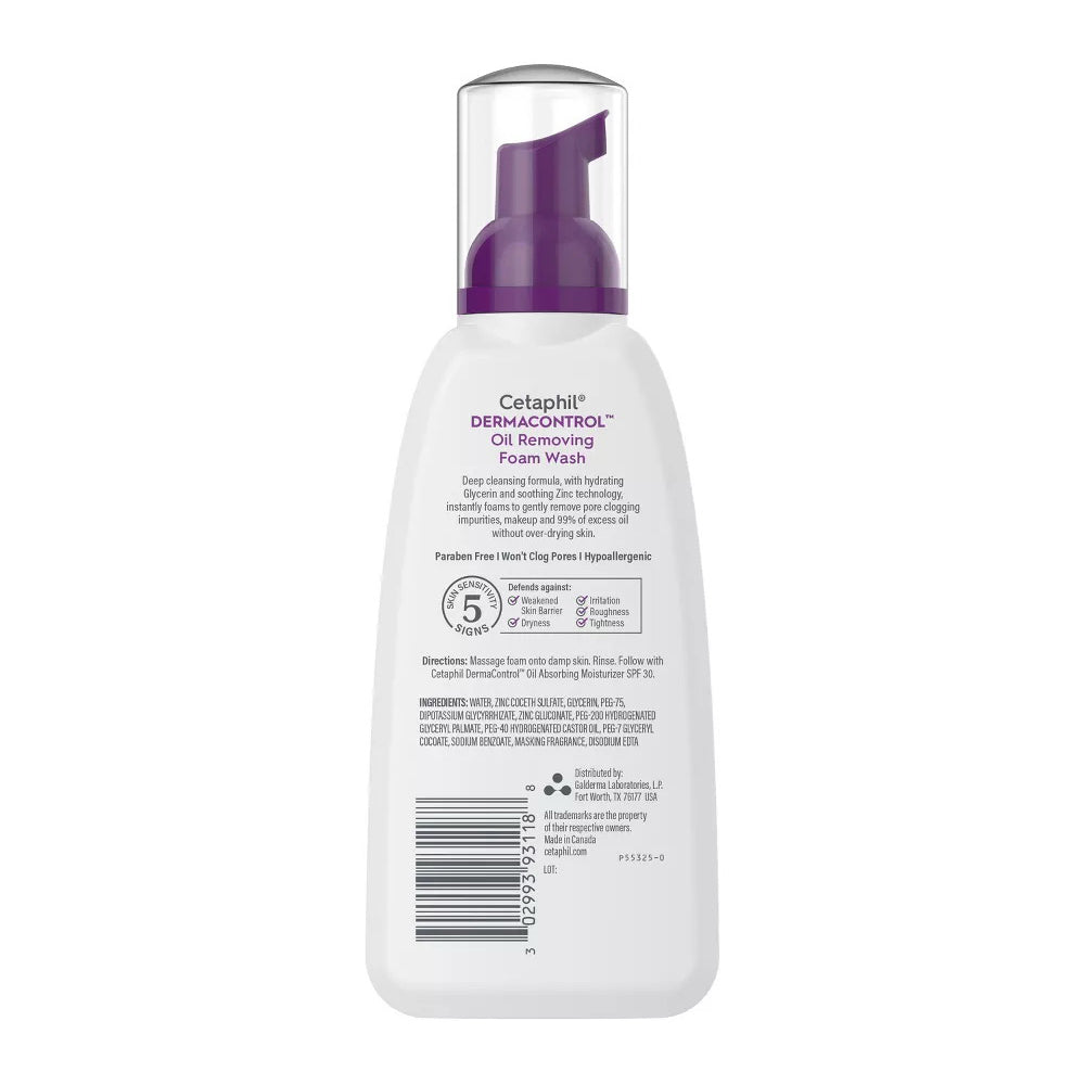 Cetaphil Pro Dermacontrol Oil Removing Foam Wash - 8 Oz