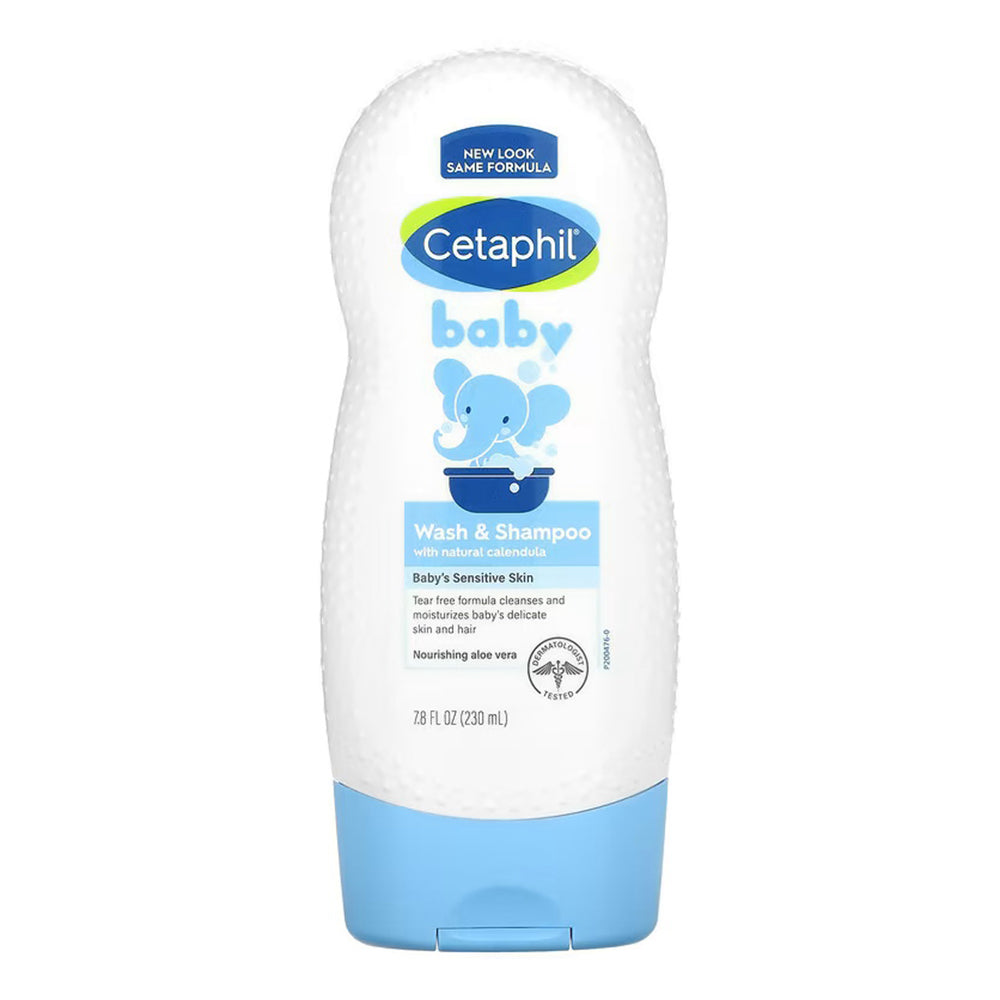 Cetaphil Baby Wash & Shampoo With Organic Calendula, 7.8 Fl Oz