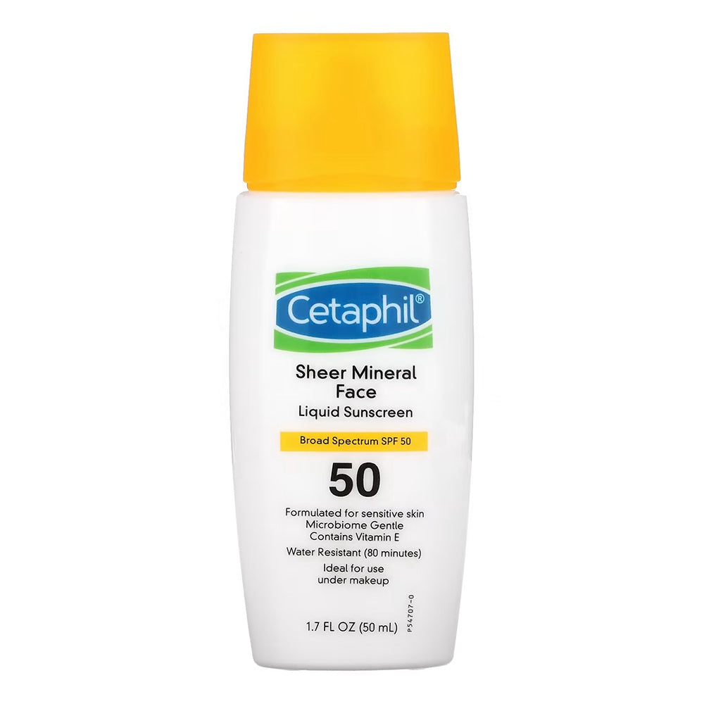 Cetaphil Sheer Mineral Liquid Face Sunscreen SPF 50 - 1.7 fl oz