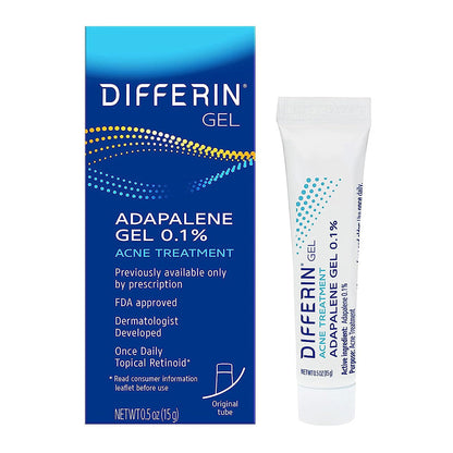 Differin Gel Acne Treatment Gel With Adapaleneo.1% - 0.5 Oz